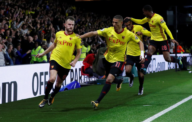 „Scanpix“ nuotr./„Watford“ futbolininkų džiaugsmas