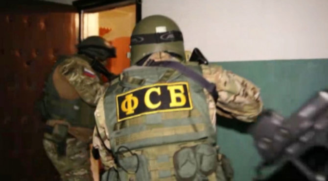 „Scanpix“ nuotr./Rusijos FSB pareigūnų reidas