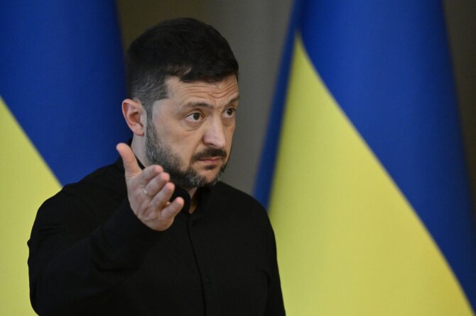 AFP/„Scanpix“/Ukrainos prezidentas Volodymyras Zelenskis
