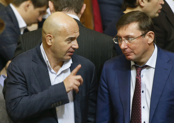 „Reuters“/„Scanpix“ nuotr./Ihoris Kononenka ir Jurijus Lucenka