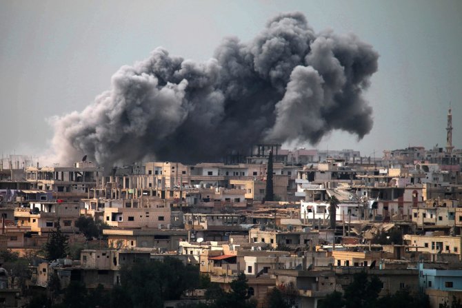 AFP/„Scanpix“ nuotr./Sirijoje tęsiasi karas