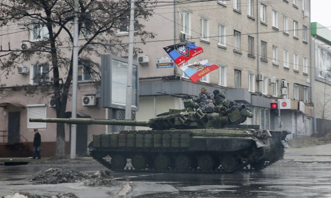 „Reuters“/„Scanpix“ nuotr./Rusijos teroristai Donecke