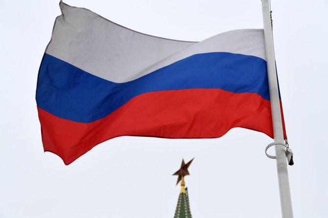 AFP/„Scanpix“ nuotr./Rusijos vėliava