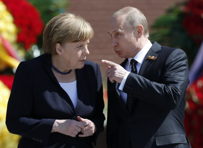 „Scanpix“ nuotr./Angela Merkel vieši Maskvoje