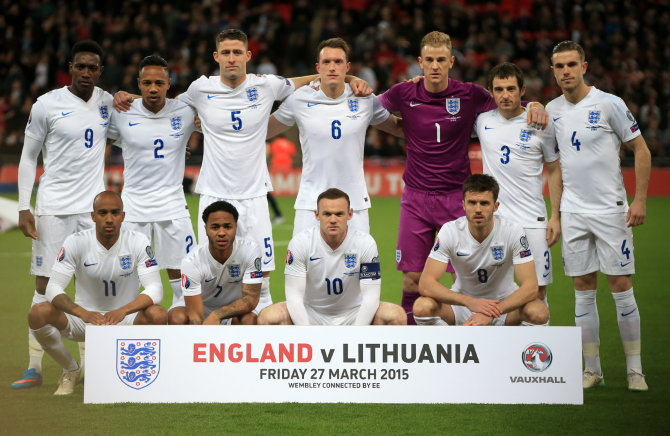 „Scanpix“/„PA Wire“/„Press Association Images“ nuotr./Anglijos rinktinės starto sudėtyje Vilniuje žais vos 2-3 futbolininkai lyginant su tarpusavio maču „Wembley“ kovo mėn.