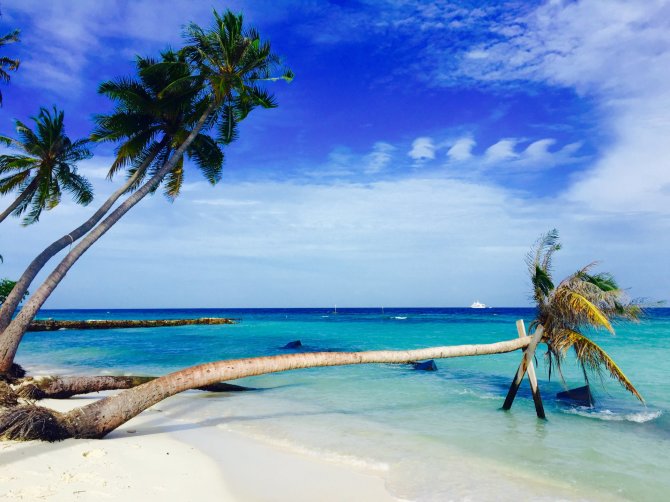Asmeninės nuotr./Maafushi sala ir jos paplūdimys