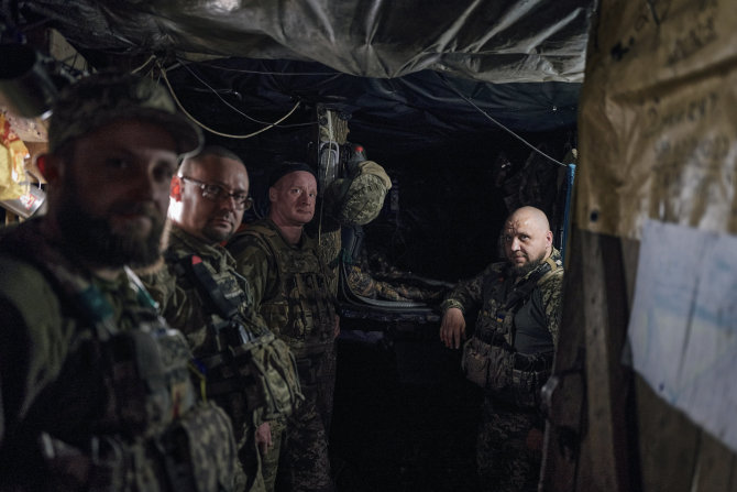 „AP“/„Scanpix“/Ukrainos kariai prie Bachmuto