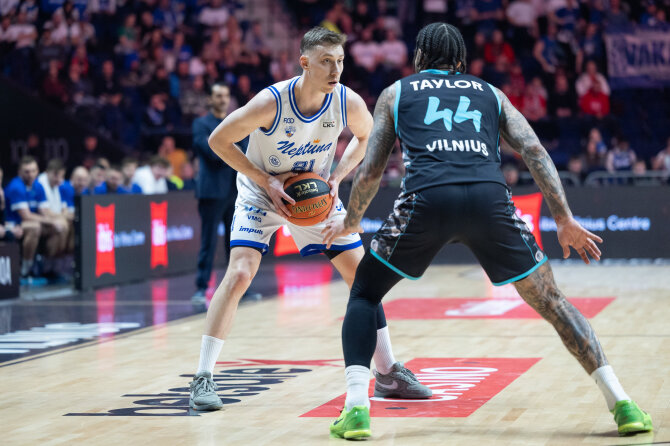 Roberto Riabovo / BNS nuotr./Karaliaus Mindaugo taurės turnyro pusfinalis: Klaipėdos „Neptūnas“ – Vilniaus „Wolves-Twinsbet“