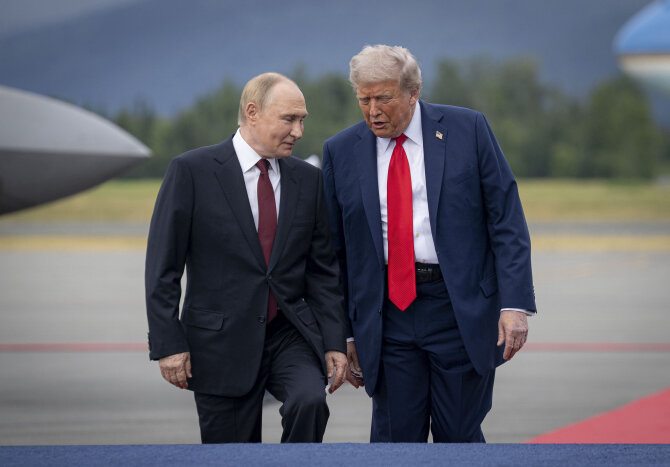 „Zumapress“/„Scanpix“/Vladimiras Putinas, Donaldas Trumpas