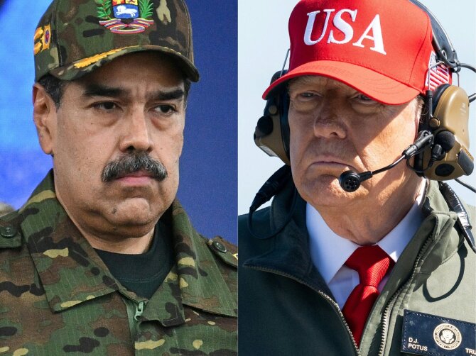 AFP/„Scanpix“ nuotr./Nicolas Maduro, Donaldas Trumpas
