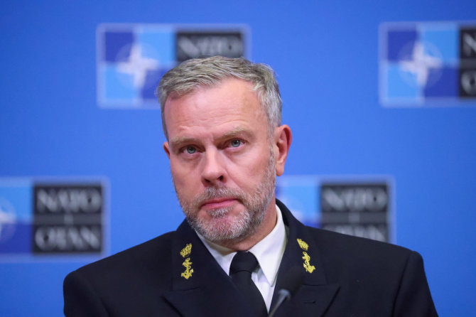 „Reuters“/„Scanpix“/NATO karinio komiteto vadovas admirolas Robas Baueris