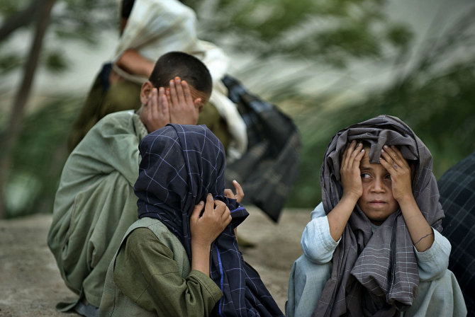 AFP/„Scanpix“ nuotr./Vaikai Afganistane