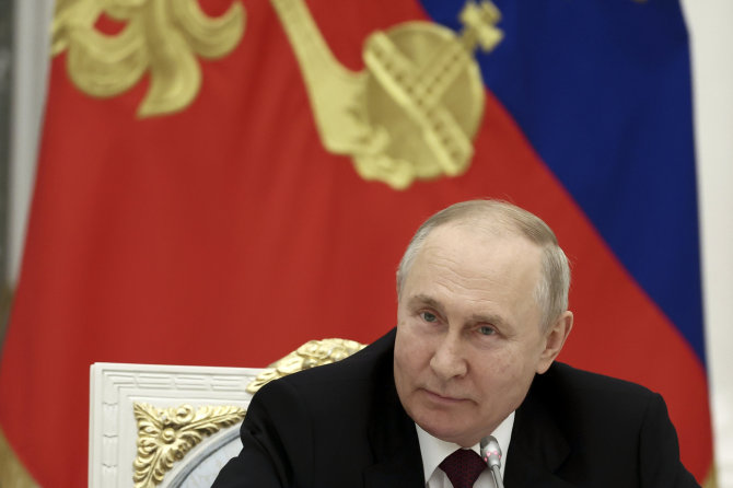 „AP“/„Scanpix“/Rusijos vadovas Vladimiras Putinas
