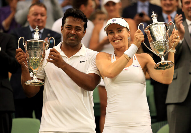 „Scanpix“ nuotr./Martina Hingis ir Leanderis Paesas