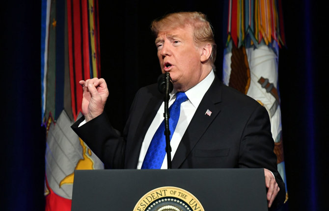 AFP/„Scanpix“ nuotr./Donaldas Trumpas Pentagone