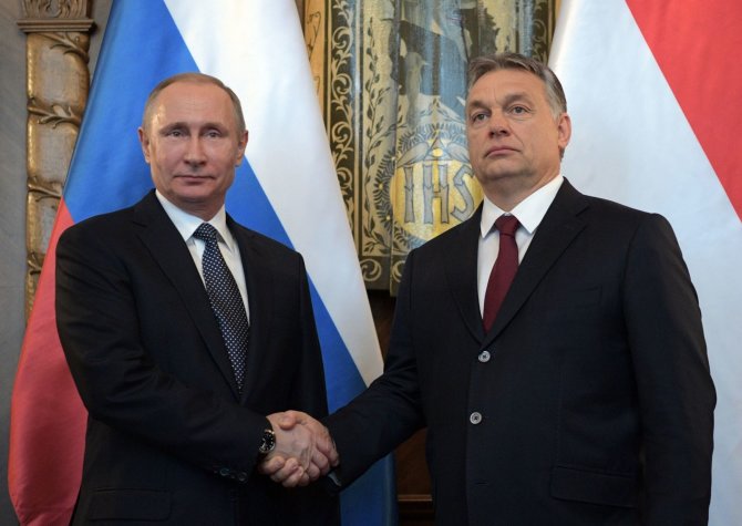 AFP/„Scanpix“ nuotr./Rusijos prezidento vizitas Vengrijoje