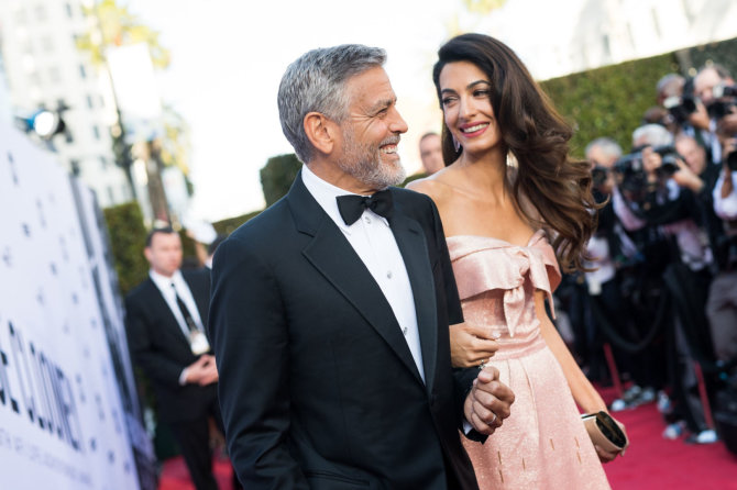 AFP/„Scanpix“ nuotr./Amal Clooney ir George'as Clooney