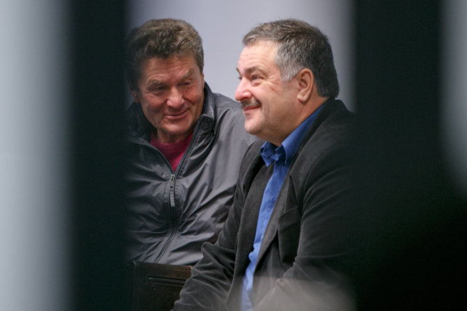 Eriko Ovčarenko / 15min nuotr./Jonas Raudeliūnas (kairėje) ir Vytautas Pitkauskas.
