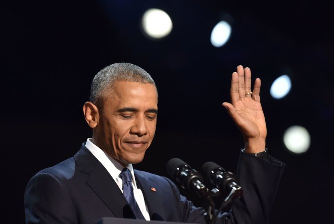 AFP/„Scanpix“ nuotr./Baracko Obamos atsisveikinimo kalba