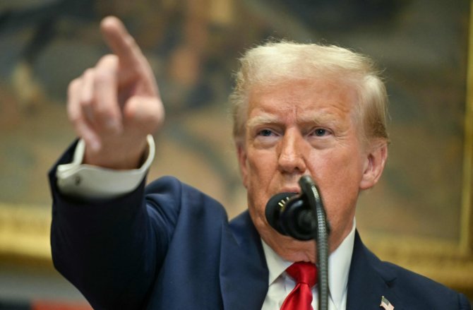 JAV prezidentas Donaldas Trumpas / JIM WATSON / AFP