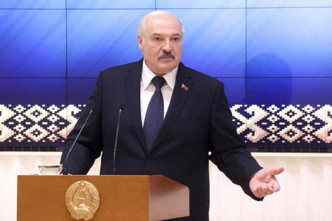 AP/„Scanpix“ nuotr./Aliaksandras Lukašenka