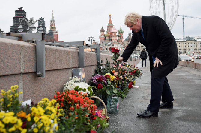 „Scanpix“ nuotr./Vieta, kur buvo nužudytas opozicijos veikėjas Borisas Nemcovas