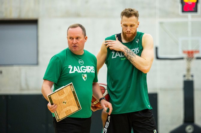 zalgiris.lt nuotr./Kazys Maksvytis ir Ignas Brazdeikis