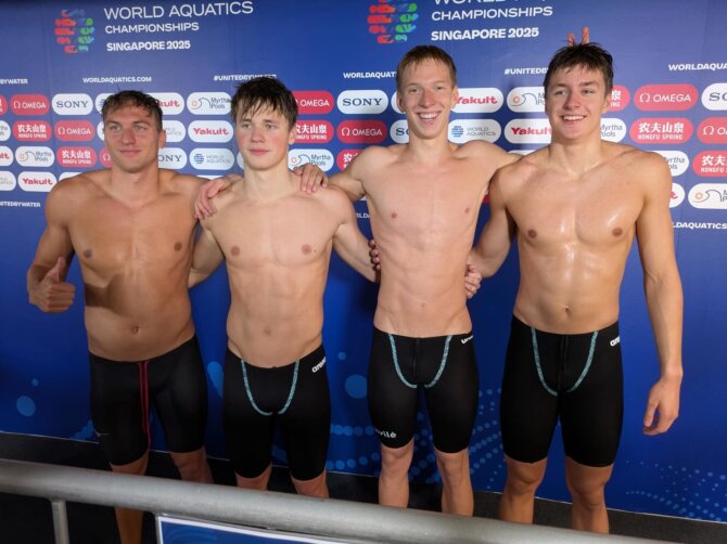 Kęsto Rimkaus nuotr./Lietuvos komanda – Andrius Šidlauskas, Tajus Juška, Tomas Lukminas, Mantas Kaušpėdas
