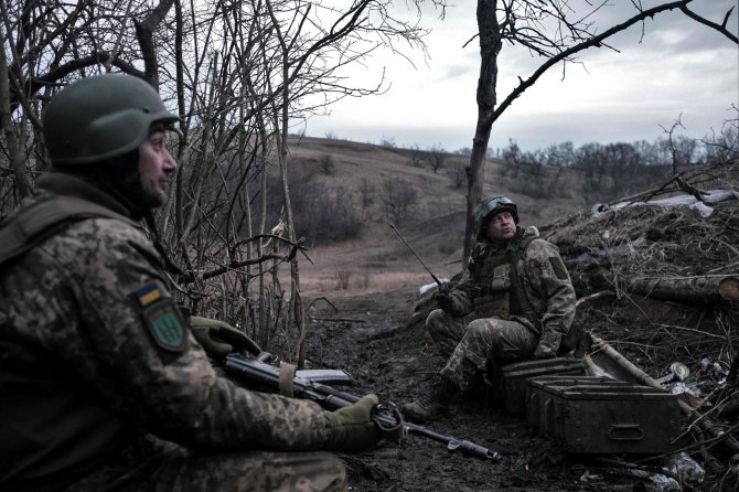 AFP/ „Scanpix“ nuotr./Ukrainos kariai Bachmute