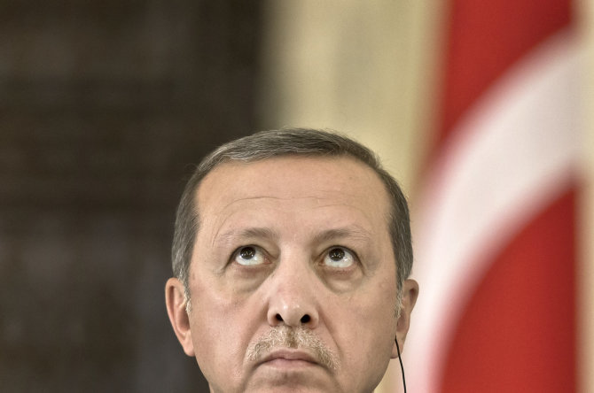 „Scanpix“/AP nuotr./Turkijos vadovas Recepas Tayyipas Erdoganas