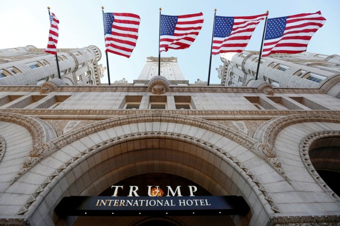 „Reuters“/„Scanpix“ nuotr./Donaldo Trumpo viešbutis Vašingtone