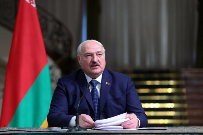„IMAGO“/„Scanpix“/Baltarusijos autoritarinis prezidentas Aliaksandras Lukašenka