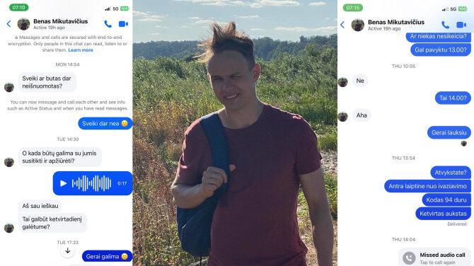 15min montažas/Beno Mikutavičiaus susirašinėjimas su kauniete