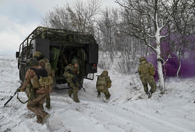 AFP/„Scanpix“/Karas Ukrainoje
