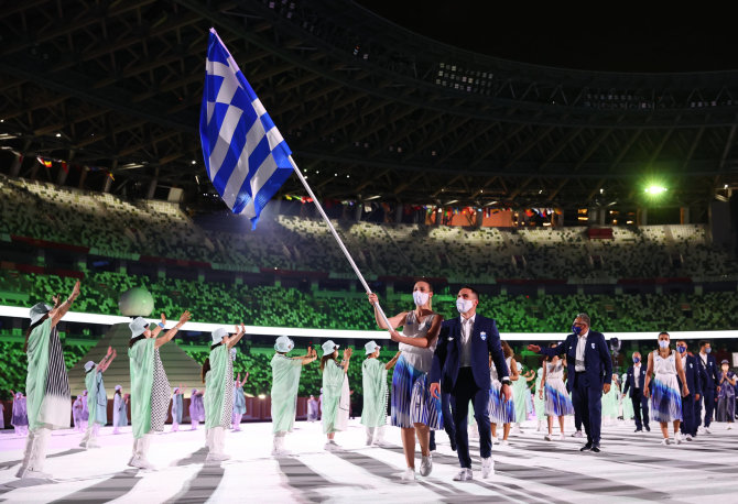 „Scanpix“ nuotr./Į stadioną žengė olimpiečių rinktinės.