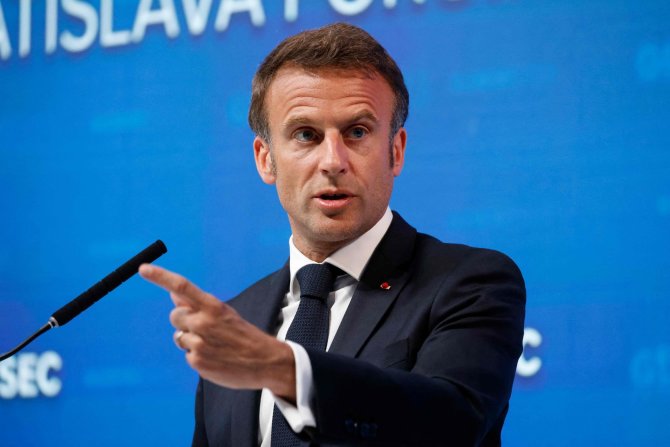 „AFP“/„Scanpix“/Prancūzijos lyderis Emmanuelis Macronas