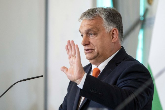„AFP“/„Scanpix“/Vengrijos ministras pirmininkas Viktoras Orbanas