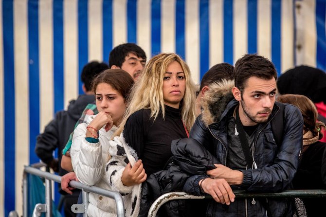 Vidmanto Balkūno/15min.lt nuotr./Migrantai pasiekia Vokietiją