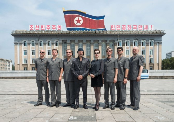 AFP/„Scanpix“ nuotr./Slovėnų grupė Laibach koncertavo Šiaurės Korėjoje