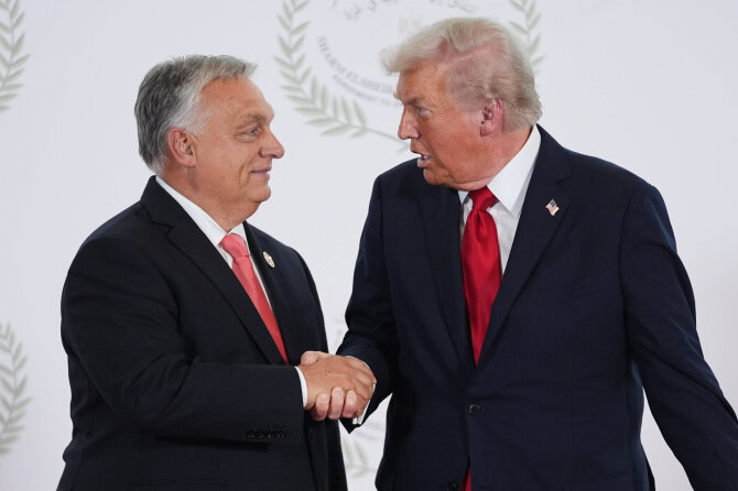 AP/ „Scanpix“/Donaldas Trumpas, Viktoras Orbanas
