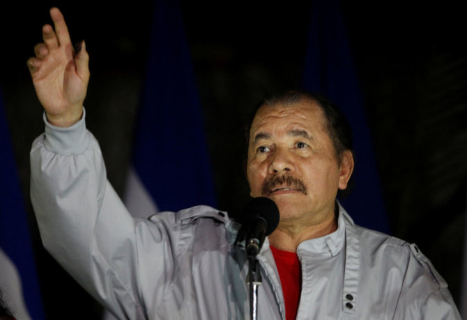 „Reuters“/„Scanpix“ nuotr./Nikaragvos prezidentas Danielis Ortega