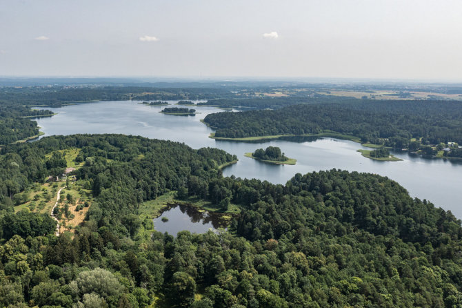 Luko Balandžio / 15min nuotr. / Trakai iš paukščio skrydžio