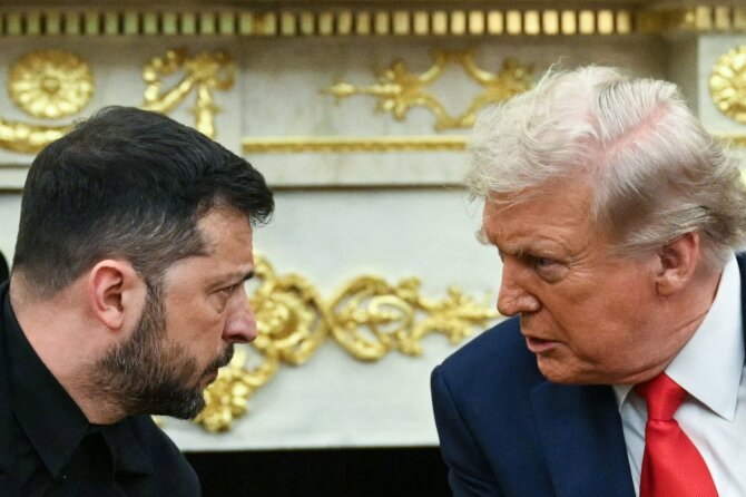 Trumpas susitiko su Zelenskiu