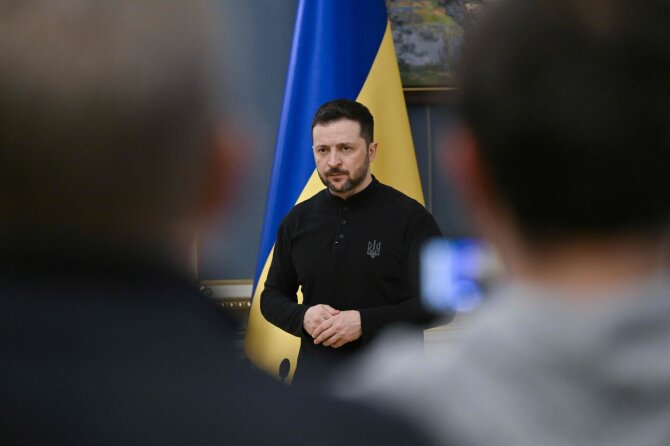 Volodymyras Zelenskis / GENYA SAVILOV / AFP