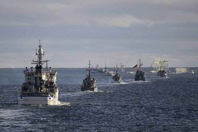 „Scanpix“/„SIPA“ nuotr./NATO laivai Baltijos jūroje