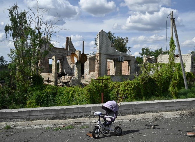 Rusija teigia užėmusi kaimą Rytų Ukrainoje / GENYA SAVILOV / AFP