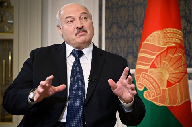 „Scanpix“/AFP/Aliaksandras Lukašenka