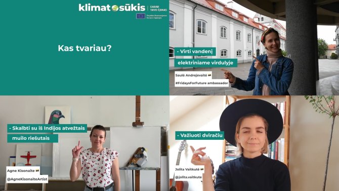 Lietuvos gamtos fondo nuotr./Tvarumo iššūkyje sudalyvavusios lietuvės