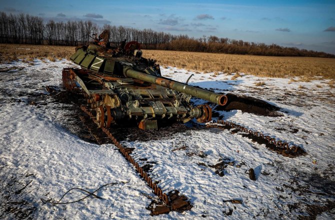 AFP/ „Scanpix“ nuotr./Rusijos tankas