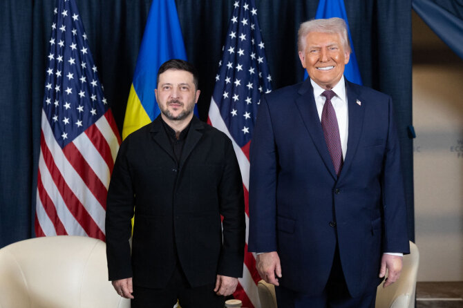 AFP/ „Scanpix“/Volodymyras Zelenskis, Donaldas Trumpas